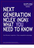 NCLEX® (NGN): WHAT YOU NEED TO KNOW
