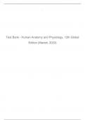Test Bank - Human Anatomy and Physiology, 12th Global Edition (Marieb, 2023)