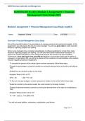NURSING RE N 4455-Module 3 Assignment 1 Financial Management Case Study-2023