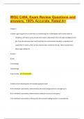 WGU C484, Exam Review Questions and answers, 100% Accurate. Rated A+ 2024 | 42 Pages