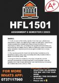 HFL1501 Assignment 6 Semester 2 2023 (ANSWERS)