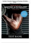 Test Bank  Principles of Anatomy and Physiology 16th Edition Tortora 2020 Chapter 1-29  All Chapters