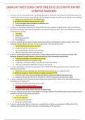 {NGN} ATI MED SURG CAPSTONE QUIZ 2023 WITH EXPERTVERIFIED ANSWERS