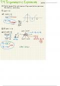 University of Central Florida - MAC 1114C - 7.4 Trigonometric Expressions Notes - Kwon