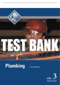 Test Bank For Plumbing, Level 3 4th Edition All Chapters - 9780133404241