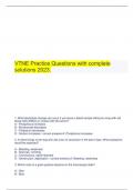 VTNE Practice Questions with complete solutions 2023.