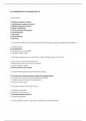 FUNDAMENTALS OF NURSING TEST III: Nursing Process, Physical and Health Assessment and Routine Procedures Answer Key 