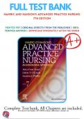 Test Bank For Hamric and Hanson's Advanced Practice Nursing 7th Edition By Tracy (2023-2024), 9780323777117, Chapter 1-23 Complete Questions And Answers A+