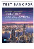 Cost Accounting A Managerial Emphasis, 16e, Global Edition (Horngren) Complete Test Bank