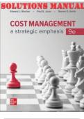 TEST BANK  and SOLUTIONS MANUAL for Cost Management: A Strategic Emphasis, 9th Edition By Edward Blocher, Paul Juras and Steven Smith. SBN13: 9781260814712. Complete Chapters 1-20.