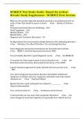 NCMHCE Test Study Guide -Based On Arthur-Brende Study Supplement - NCMHCE First Section