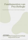  Samenvatting Fundamenten van de Psychologie + lesstof + kernbegrippen 