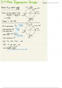University of Central Florida - MAC 1114C - 5.4 More Trigonometric Graphs Notes - Kwon