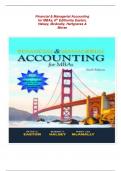 TEST BANK FOR Financial & Managerial Accounting for MBAs, 6th Edition by Easton, Halsey, McAnally, Hartgraves & Morse