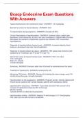 Bcacp Endocrine Exam Questions  With Answers