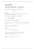 Exam (elaborations) MATH162-24  Calculus