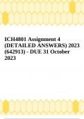 ICH4801 Assignment 4 (DETAILED ANSWERS) 2023 (642913) - DUE 31 October 2023