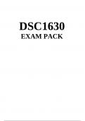 DSC1630 EXAM PACK 2024