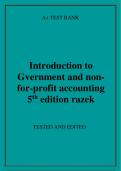 Introduction to  Gvernment and non- for-profit accounting