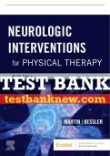 Test Bank For Neurologic Interventions For Physical Therapy, 4th - 2021 All Chapters - 9780323661751