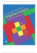 Test Bank for A Problem Solving Approach to Mathematics for Elementary School Teachers, 13th Edition Rick Billstein, Shlomo Libeskind, Johnny Lott||ISBN NO:10 0135184177||ISBN NO:13 978-0135184172||All Chapters||Complete Guide A+