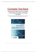 Nursing Informatics and the Foundation of Knowledge 5th Edition (2022,McGonigle) Test Bank