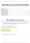 JONES & BARTLETT LEARNING MODULES 1-6|JBL Modules 1,2,3,4,5,6  Questions with Complete Solutions / Verified Answers Module(s) 1, 2, 3, 4, 5 & 6 Practice Exam(s)|JBL Module 1-6 Exam Latest Questions with Complete Solutions / Verified Answers