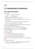 Unit 1 Introduction to Business - IB Business Management