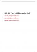 NSG 4067 Week 1,2,3,5 Knowledge Check, South University