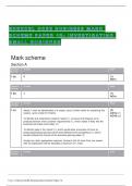 EDEXCEL GCSE BUSINESS MARK SCHEME PAPER 1B- INVESTIGATING SMALL BUSINESS MAY/JUNE SERIES 2023
