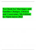 Test Bank for Marriages and Families Changes, Choices and Constraints, 9th Edition by Nijole-latest-2023