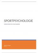 College aantekeningen Specialisatie Sport, Sportpsychologie (FYVB18SPO001) 