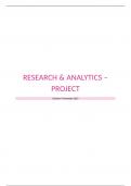 Samenvatting -  Research & Analytics project