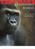 TEST BANK for Evolutionary Analysis 5th Edition by Herron Jon; Freeman Scott ISBN 9780321998378. (All Chapters 1-20)