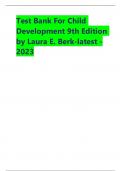 Test Bank For Child Development 9th Edition by Laura E. Berk latest 2024.pdf