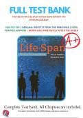 Test Bank for Life Span Human Development 9th Edition By Sigelman | 9781337100731 | 2018-2019 | Chapter 1-17 | Complete Questions and answers