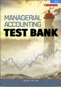 MANAGERIAL ACCOUNTING 12TH CANADIAN EDITION GARRISON TEST BANK