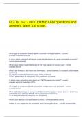  DCOM 142 - MIDTERM EXAM questions and answers latest top score.