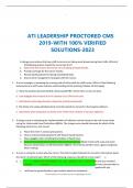 ATI LEADERSHIP PROCTORED CMS 2019-WITH 100% VERIFIED SOLUTIONS-2023