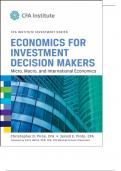 Economics for Investment Decision Makers: Micro, Macro, and International Economics (CFA Institute Investment Series) 1st Edition