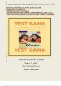 [INSTRUCTOR’S MANUAL WITH TEST BANK FOR MARGARET W. MATLIN’S THE PSYCHOLOGY OF WOMEN SEVENTH EDITION UPDATED2023-2024| COMPLETE GUIDE A+|ALL CHAPTERS AVAILABLE|QUESTIONS AND 100% CORRECT ANSWERS