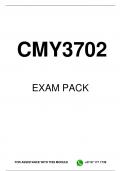 CMY3702 MCQ EXAM PACK 2023