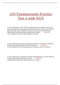 ATI Fundamentals Practice Test A with NGN