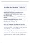 Biology Proctored Exam Penn Foster Questions with correct Answers
