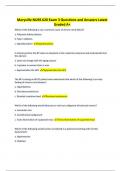 Maryville NURS 620 Exam 3 Questions and Answers Latest Graded A+
