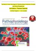 TEST BANK For Davis Advantage for Pathophysiology Introductory Concepts and Clinical Perspectives 3rd Edition By Theresa Capriotti  | Verified Chapter's 1 - 42 | Complete Newest Version