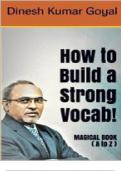 How to Build a Strong Vocab GMAT CAT TOEFL SAT GRE GATE IELTS TOEIC Vocabulary Magical Book (A to Z)