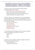 NR 228 FINAL EXAM ACTUAL EXAM WITH REAL   QUESTIONS AND 100% CORRECT ANSWERS| A+ GRADE|CHAMBERLAIN COLLEGE OF NURSING