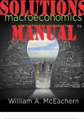 SOLUTIONS MANUAL for Macroeconomics: A Contemporary Introduction 11th Edition by McEachern William. ISBN 9781305887589. (Complete Chapters 1-19)