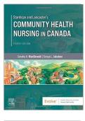 Test Bank For Stanhope and Lancaster's Community Health Nursing in Canada 4th Edition by Sandra A. MacDonald||ISBN NO:10,0323693954||ISBN NO:13,978-0323693950||All Chapters||Complete Guide A+